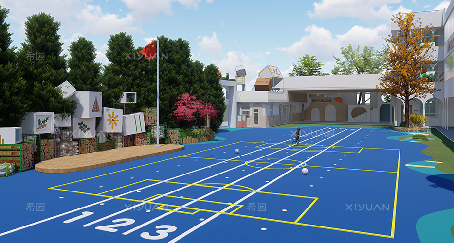 幼兒園足球場設計案例圖