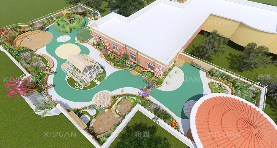 幼兒園庭院設計要點效果圖展示